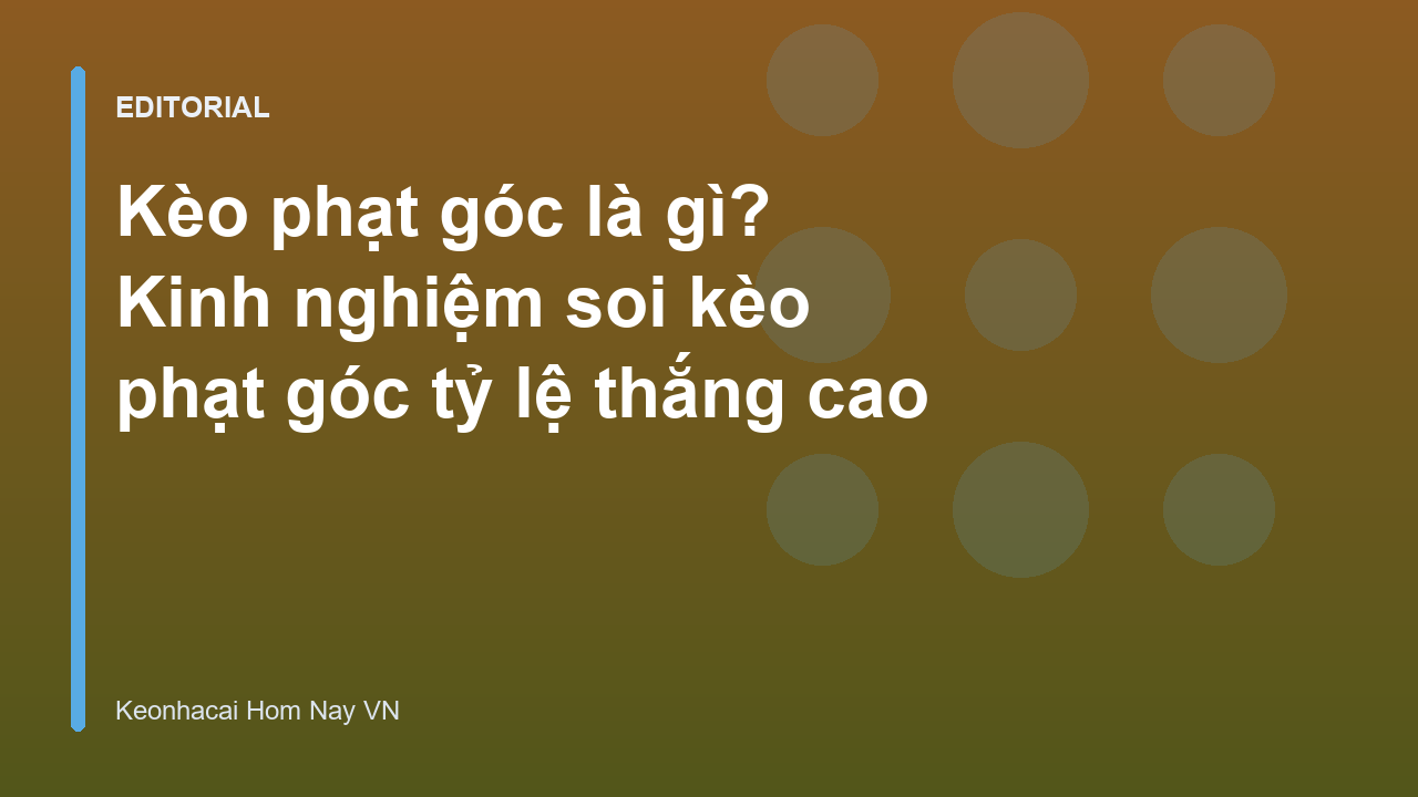 Người chơi đang phân tích kèo phạt góc trong trận đấu bóng đá